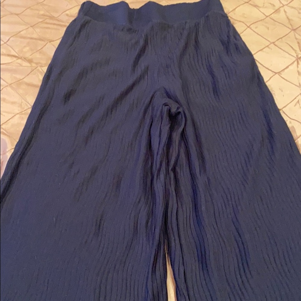 Anthropology elegant wide pants pleaded, size S